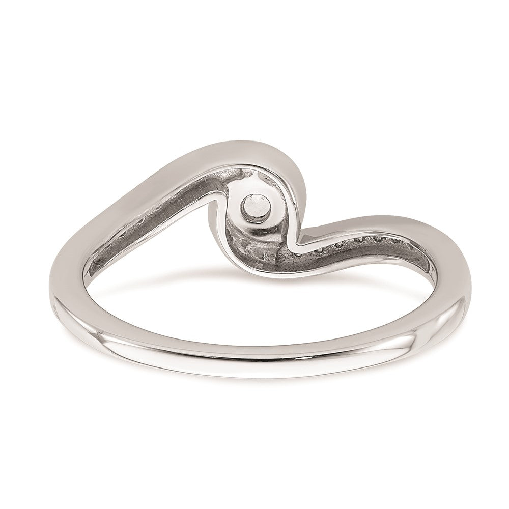 14K White Gold Real Diamond Engagement Ring