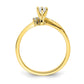10k Yellow Gold Real Diamond Engagement Ring