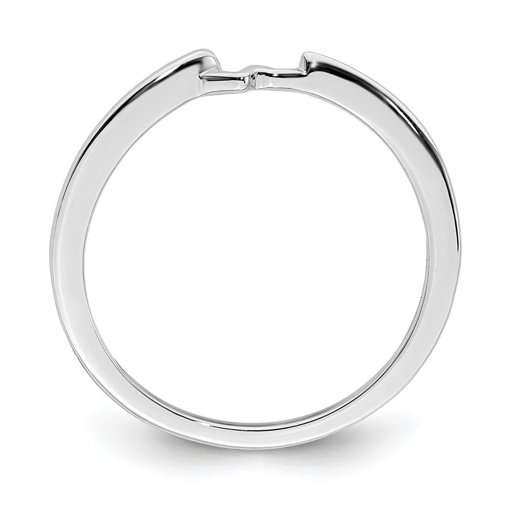 14k White Gold Fitted Band