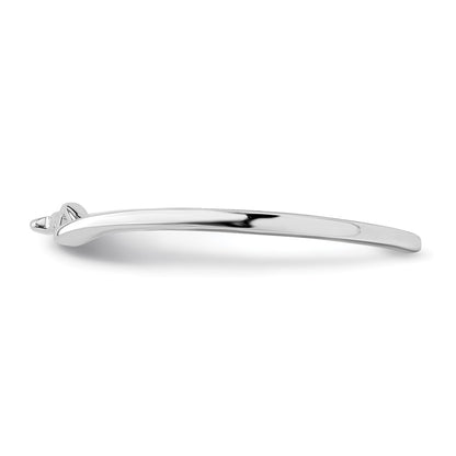 14k White Gold Fitted Band