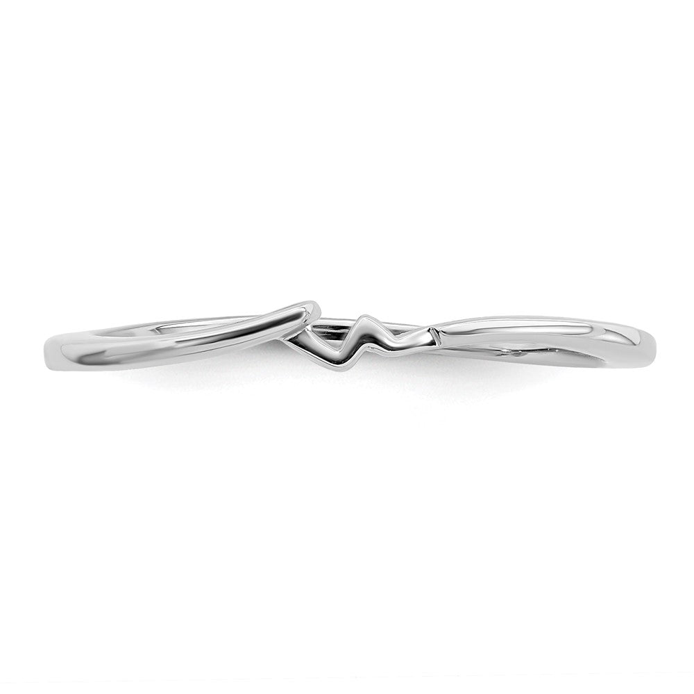 14k White Gold Fitted Band