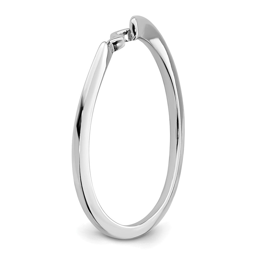 14k White Gold Fitted Band