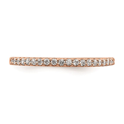 14k Rose Gold Real Diamond Band