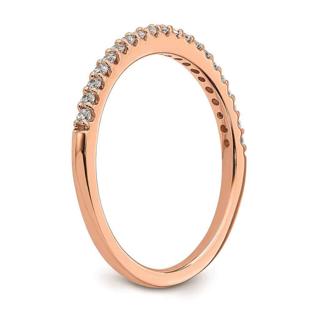 14k Rose Gold Real Diamond Band