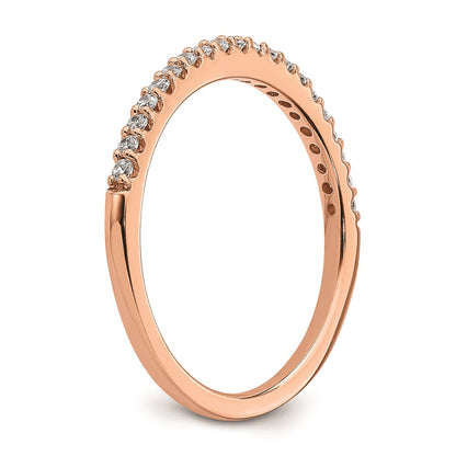 14k Rose Gold Real Diamond Band