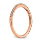 0.20ct. CZ Solid Real 14k Rose Gold Wedding Band Ring