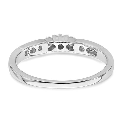 14k White Gold Real Diamond Band