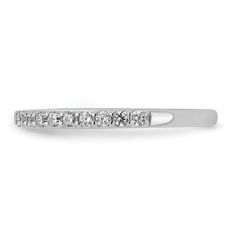 14k White Gold Real Diamond Band