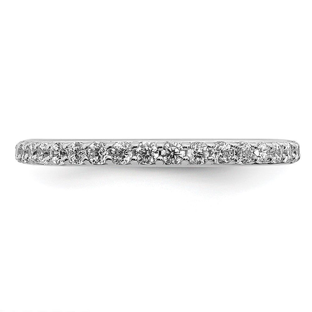 14k White Gold Real Diamond Band