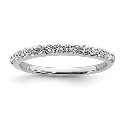 14k White Gold Real Diamond Band