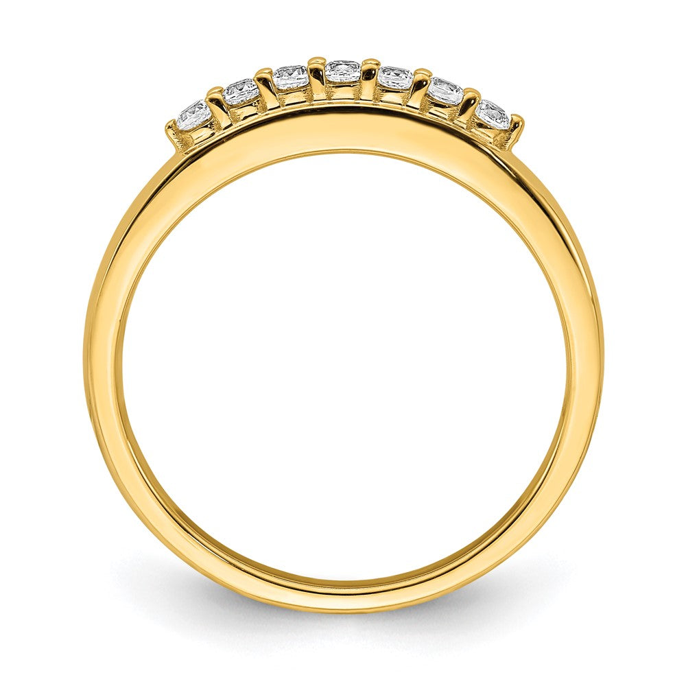 14K Yellow Gold Real Diamond Band