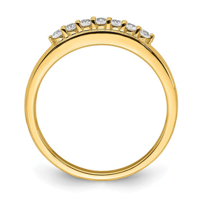14K Yellow Gold Real Diamond Band