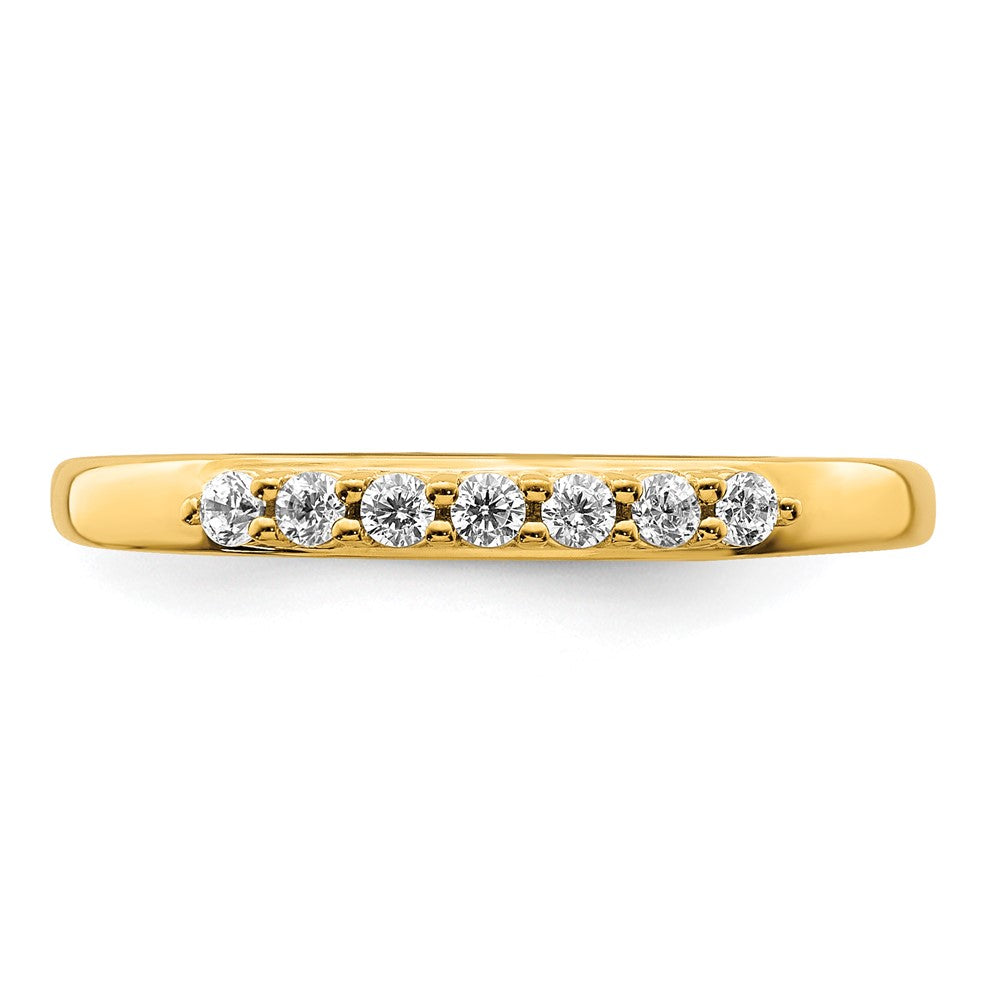 14K Yellow Gold Real Diamond Band