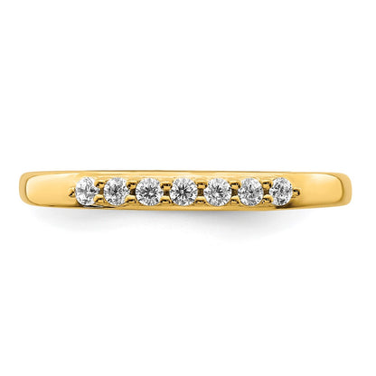 14K Yellow Gold Real Diamond Band