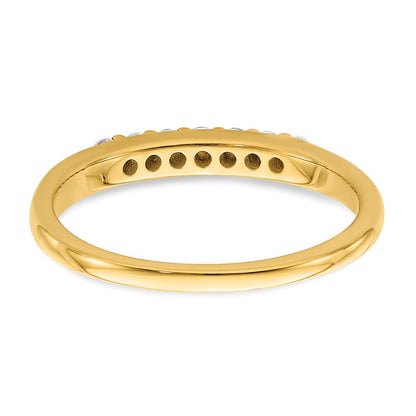14K Yellow Gold Real Diamond Band