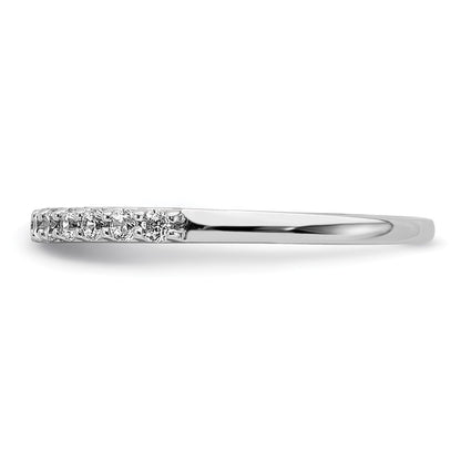 14k White Gold Real Diamond Band