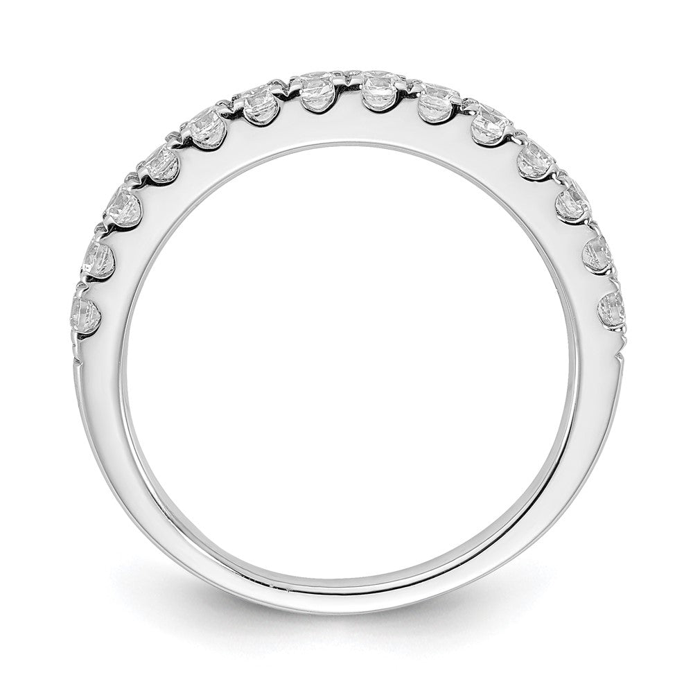 14k White Gold Real Diamond Band