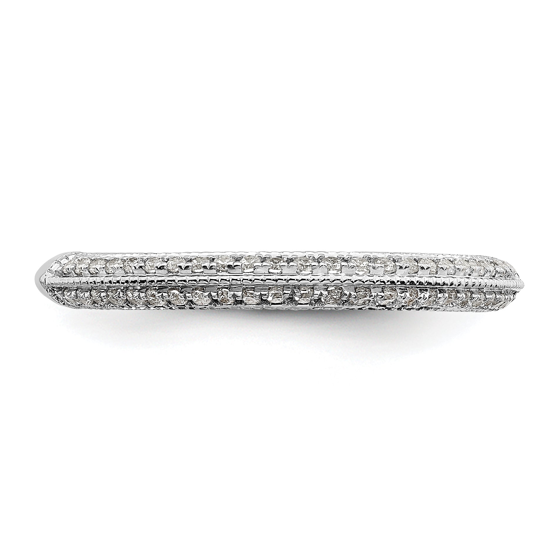 0.20ct. CZ Solid Real 14K White Gold Complete Wedding Wedding Band Ring