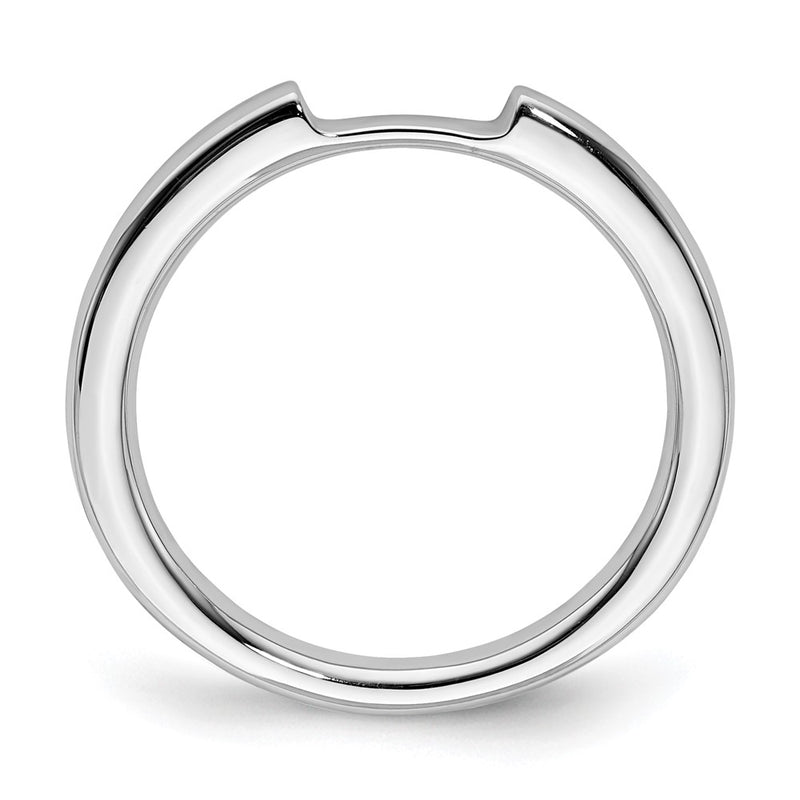 14K White Gold Real Diamond Wedding Band