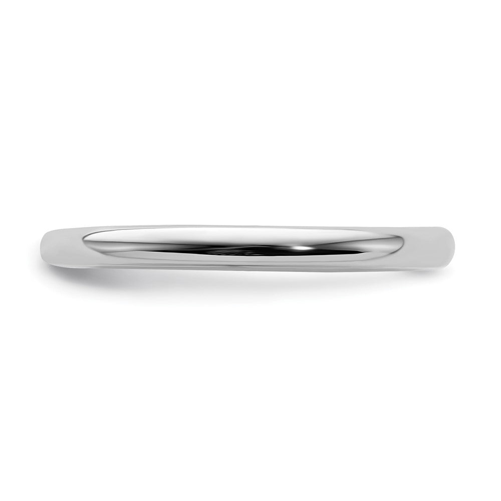 14K White Gold Real Diamond Wedding Band