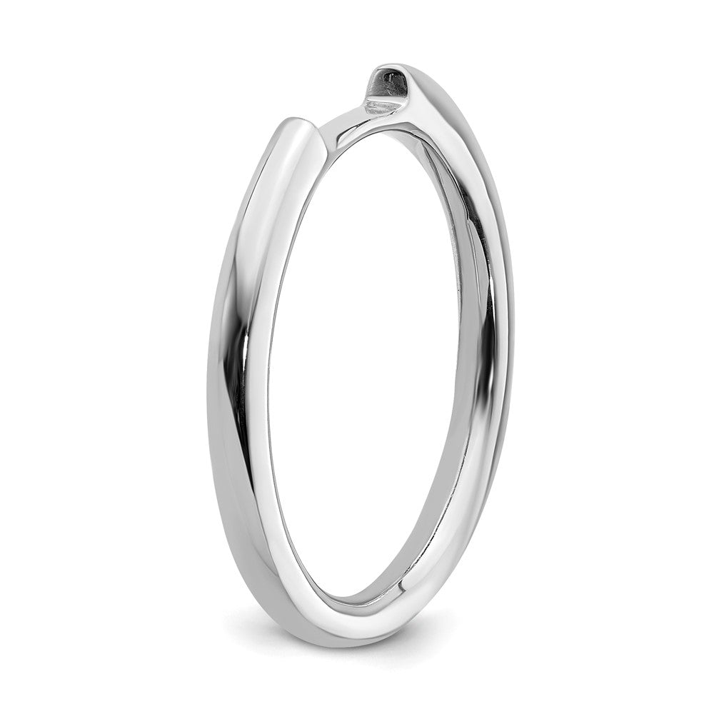 14K White Gold Real Diamond Wedding Band
