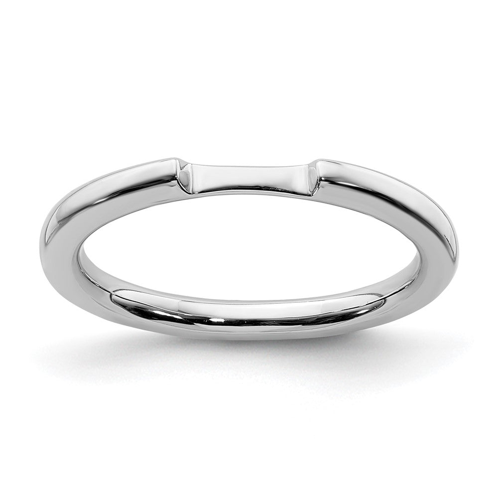 14K White Gold Real Diamond Wedding Band