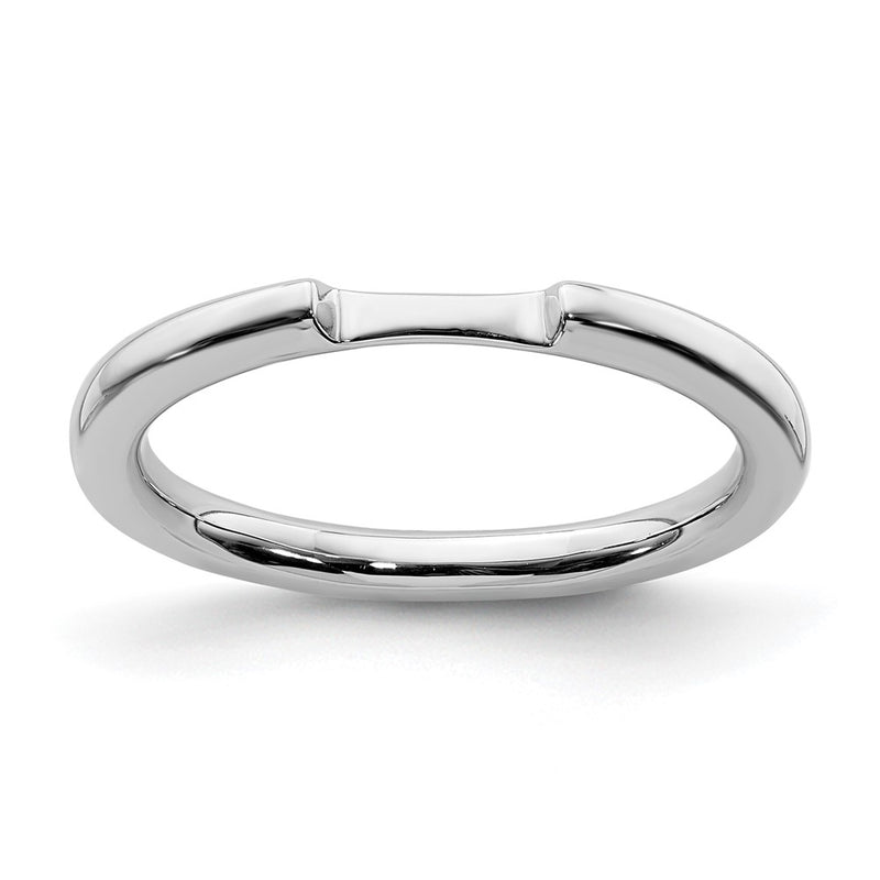 14K White Gold Real Diamond Wedding Band