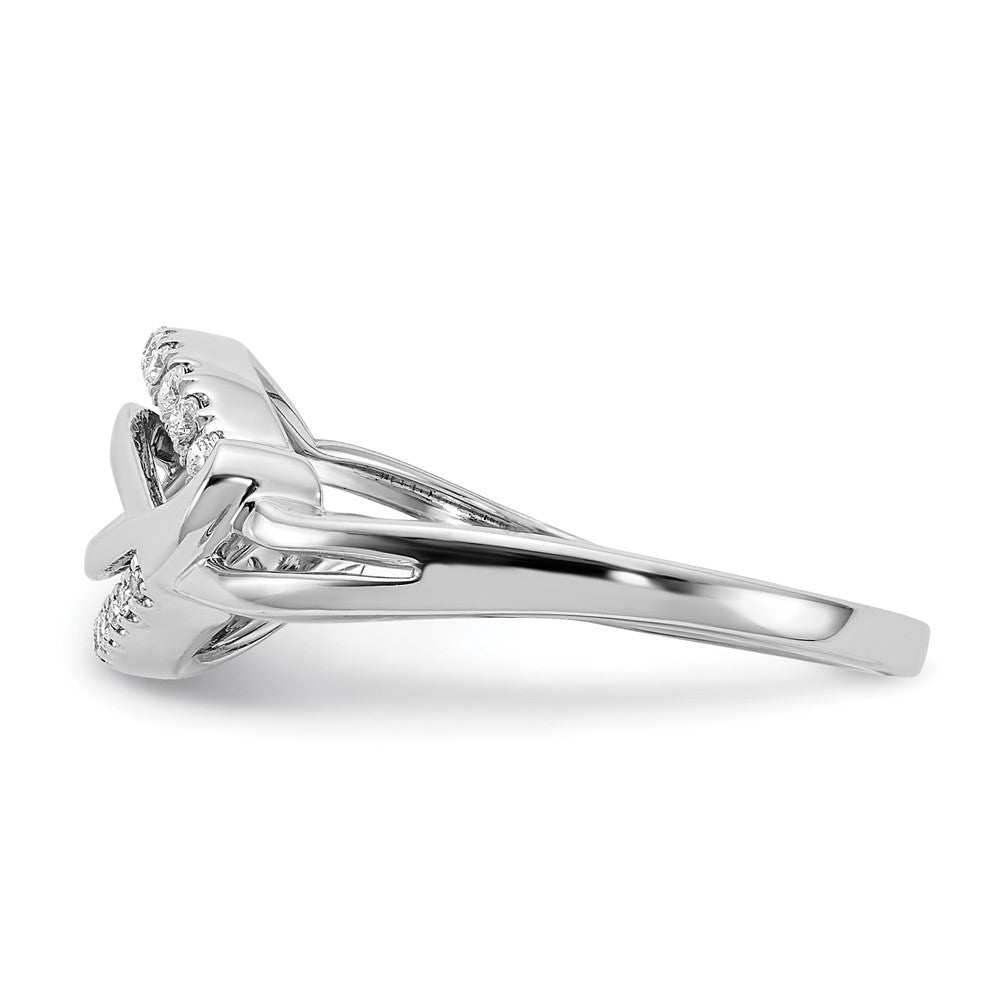 14k White Gold Fancy Real Diamond Ring