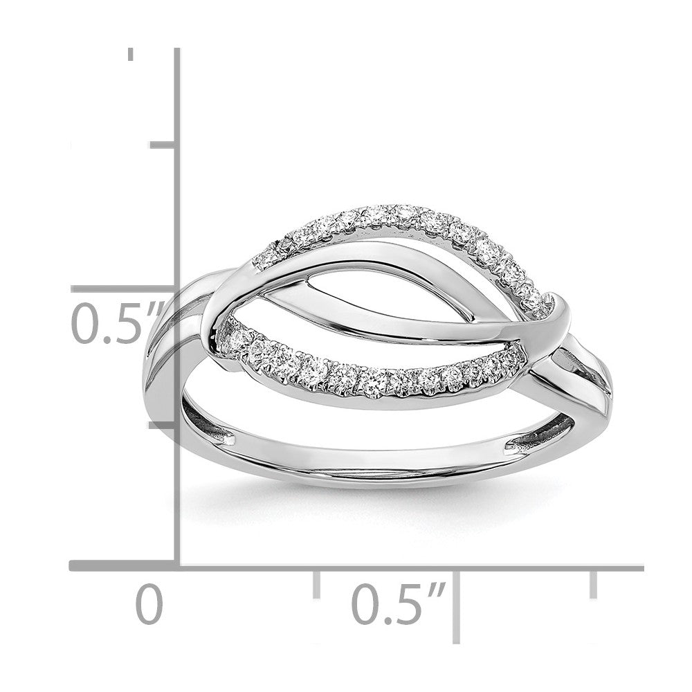 14k White Gold Fancy Real Diamond Ring