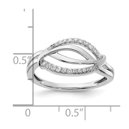 14k White Gold Fancy Real Diamond Ring