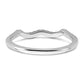 0.16ct. CZ Solid Real 14k White Polish Matching Wedding Wedding Band Ring