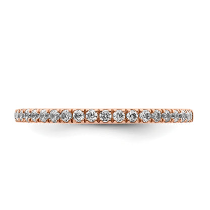 0.24ct. CZ Solid Real 14k White Polished Matching Wedding Wedding Band Ring