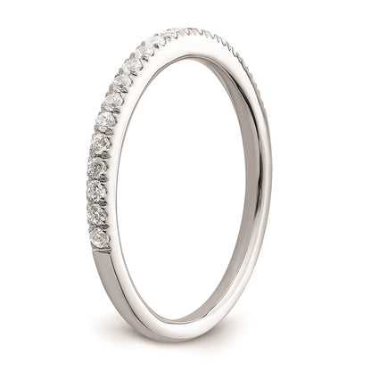 0.25ct. CZ Solid Real 14k White Polished Matching Wedding Wedding Band Ring