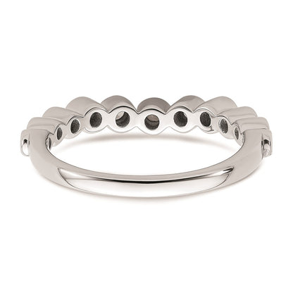 0.25ct. CZ Solid Real 14k White Polished Matching Wedding Wedding Band Ring