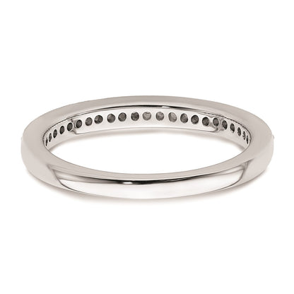 0.16ct. CZ Solid Real 14K White Gold Complete Wedding Wedding Band Ring