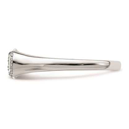 1.00ct. CZ Solid Real 14K White Gold Engagement Ring