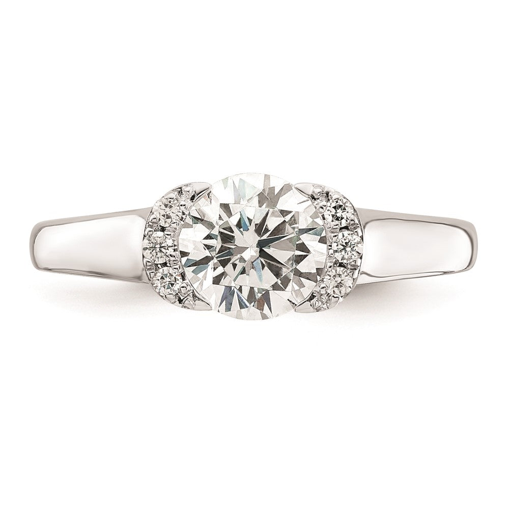 1.00ct. CZ Solid Real 14K White Gold Engagement Ring