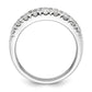2.00ct. CZ Solid Real 14K White Complete Pave Wedding Wedding Band Ring