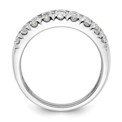 2.00ct. CZ Solid Real 14K White Complete Pave Wedding Wedding Band Ring