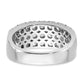 2.00ct. CZ Solid Real 14K White Complete Pave Wedding Wedding Band Ring