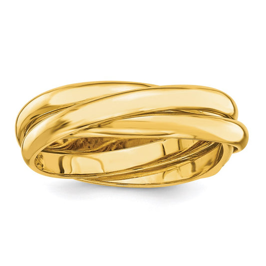 14k yellow gold polished rolling ring rr1 8 5