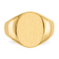 10k Yellow Goldy 16.0x12.5mm Open Back Men's Signet Ring