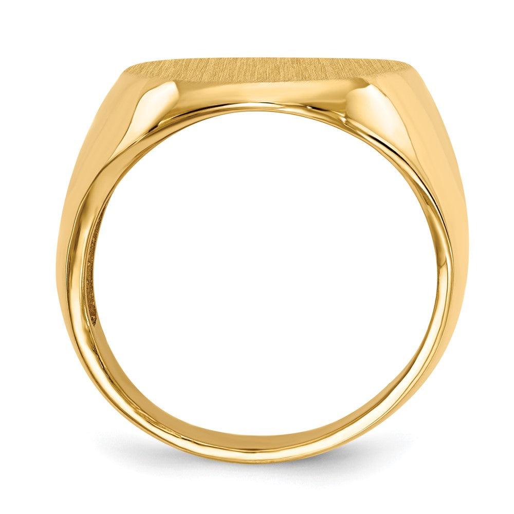 10k Yellow Gold 20.0x16.5mm Open Back Men's Signet Ring