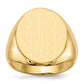 10k Yellow Gold 20.0x16.5mm Open Back Men's Signet Ring