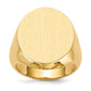 14K Yellow Gold 20.0x18.0mm Closed Back Men's Signet Ring