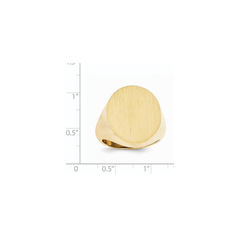 14K Yellow Gold Men's Signet Ring