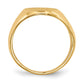 10k Yellow Gold 16.0x11.5mm Closed Back Men's Signet Ring