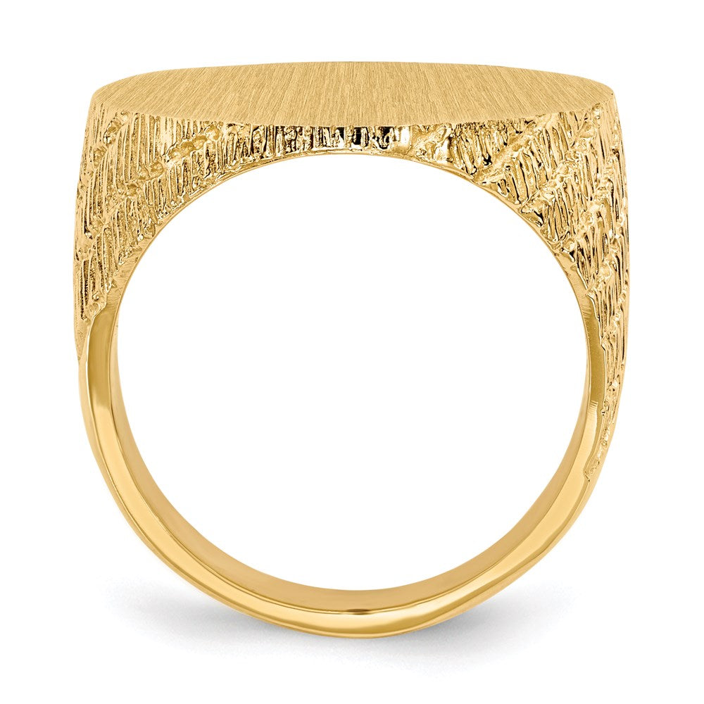 14K Yellow Gold Men's Signet Ring
