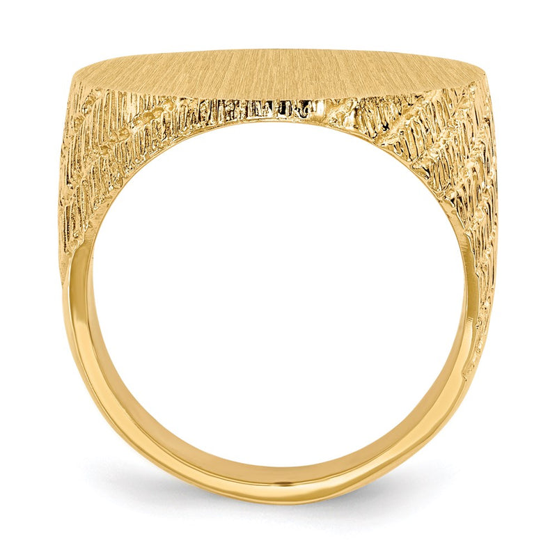 14K Yellow Gold Men's Signet Ring