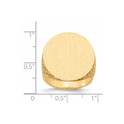 14K Yellow Gold Men's Signet Ring